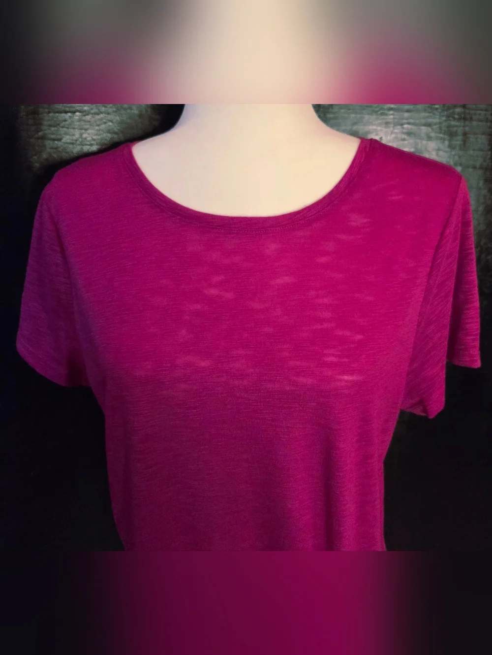 INC International Concepts Ruched Side Tie Tunic Top Pink - Large - Picture 5 of 12